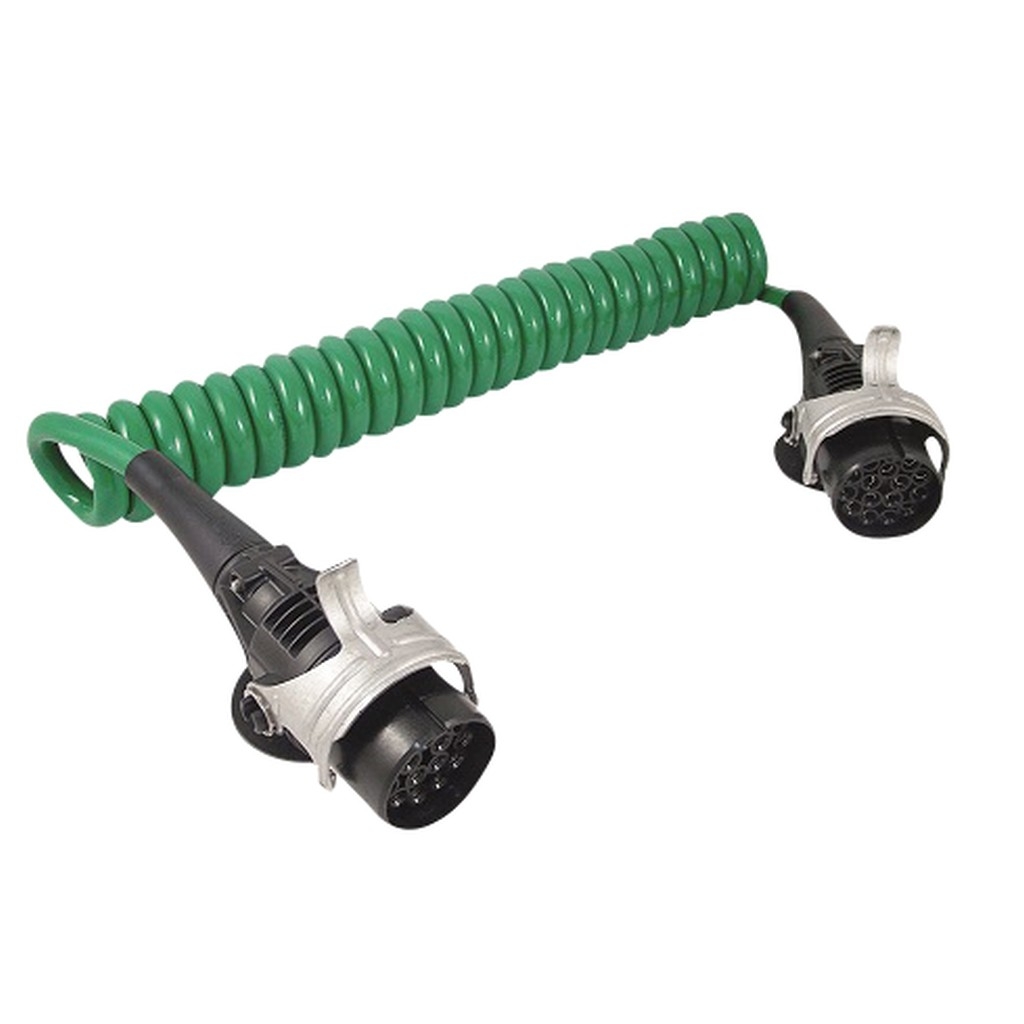 Bild von CAR1-Spiralkabel 24V - 2x15-pol. Stecker, 3,5m (VPE=1 Stück)